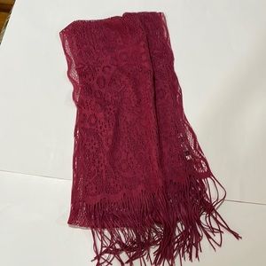Banana Republic lace scarf.